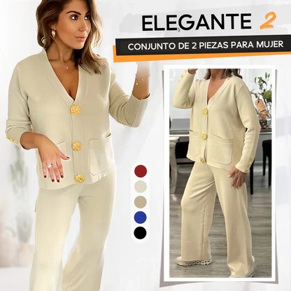 Elegante conjunto de 2 piezas para mujer